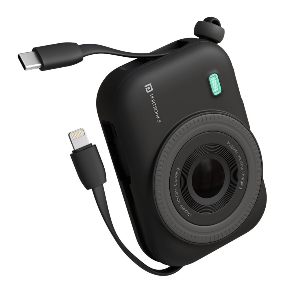 Portronics Power Shutter 10000mAh 15W Magnetic Wireless Fast Charging Powerbank