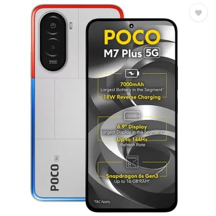 Pocono M7 Plus 5G best mobile under 20000