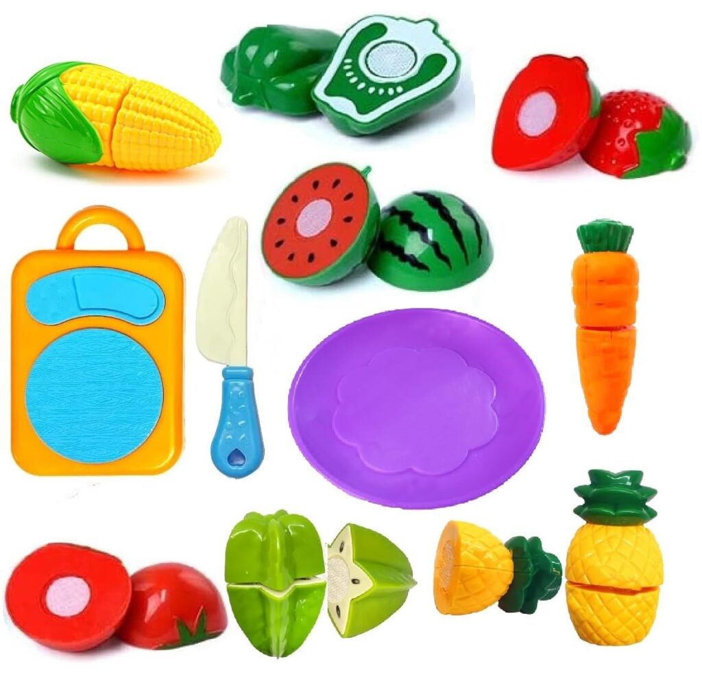 Amitasha Chopping Vegetables Set, Educational childrens kitchen gadgets