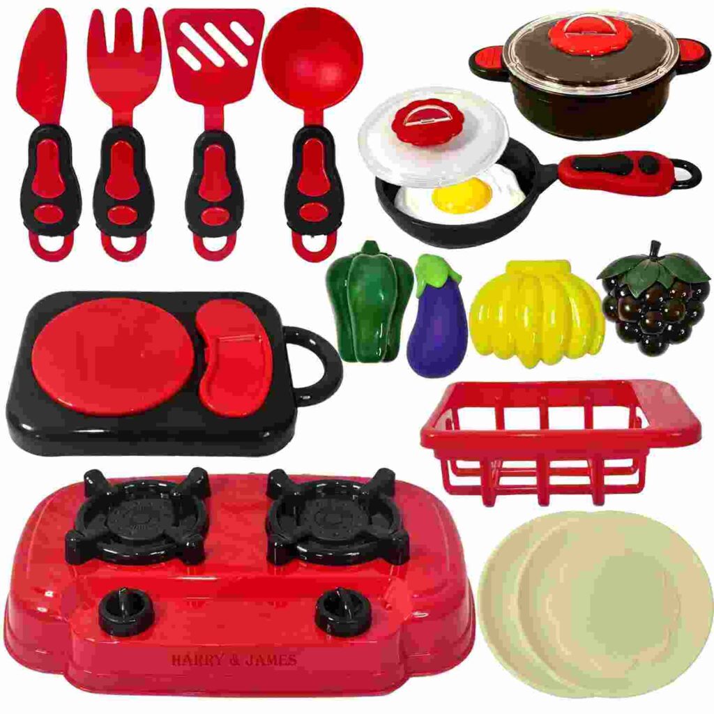 HARRY Kitchen Set with Cutting Vegetables childrens kitchen gadgets