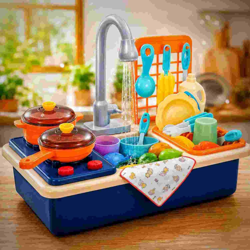 Vikrida Kitchen Playset for Toddlers childrens kitchen gadgets